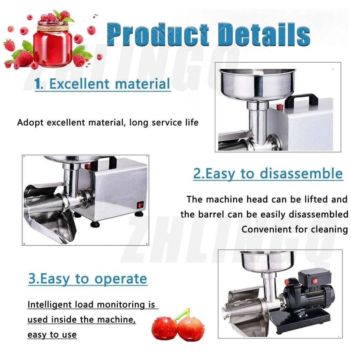 Commercial Electric Stainless Steel Tomato Strainer 150kg/h X3917