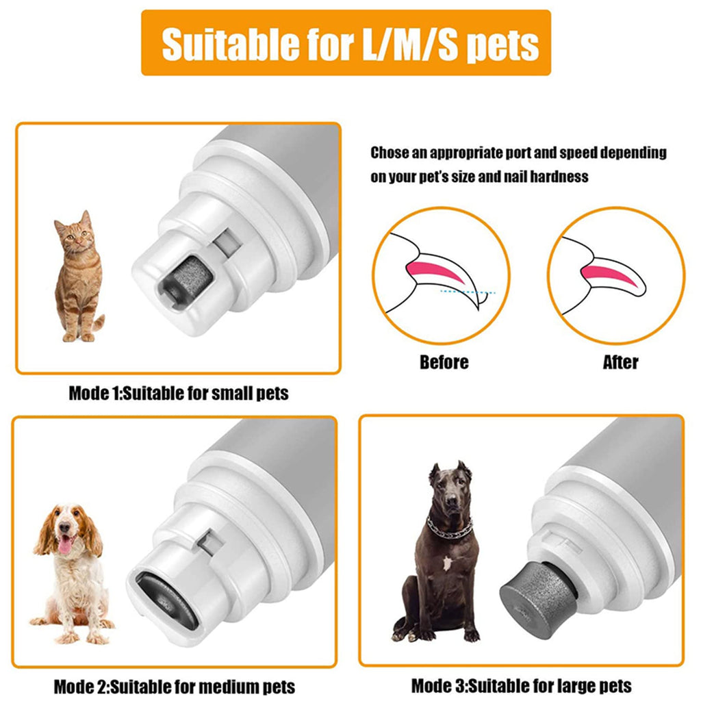 Electric Pet Nail Grinder with LED Light P2691