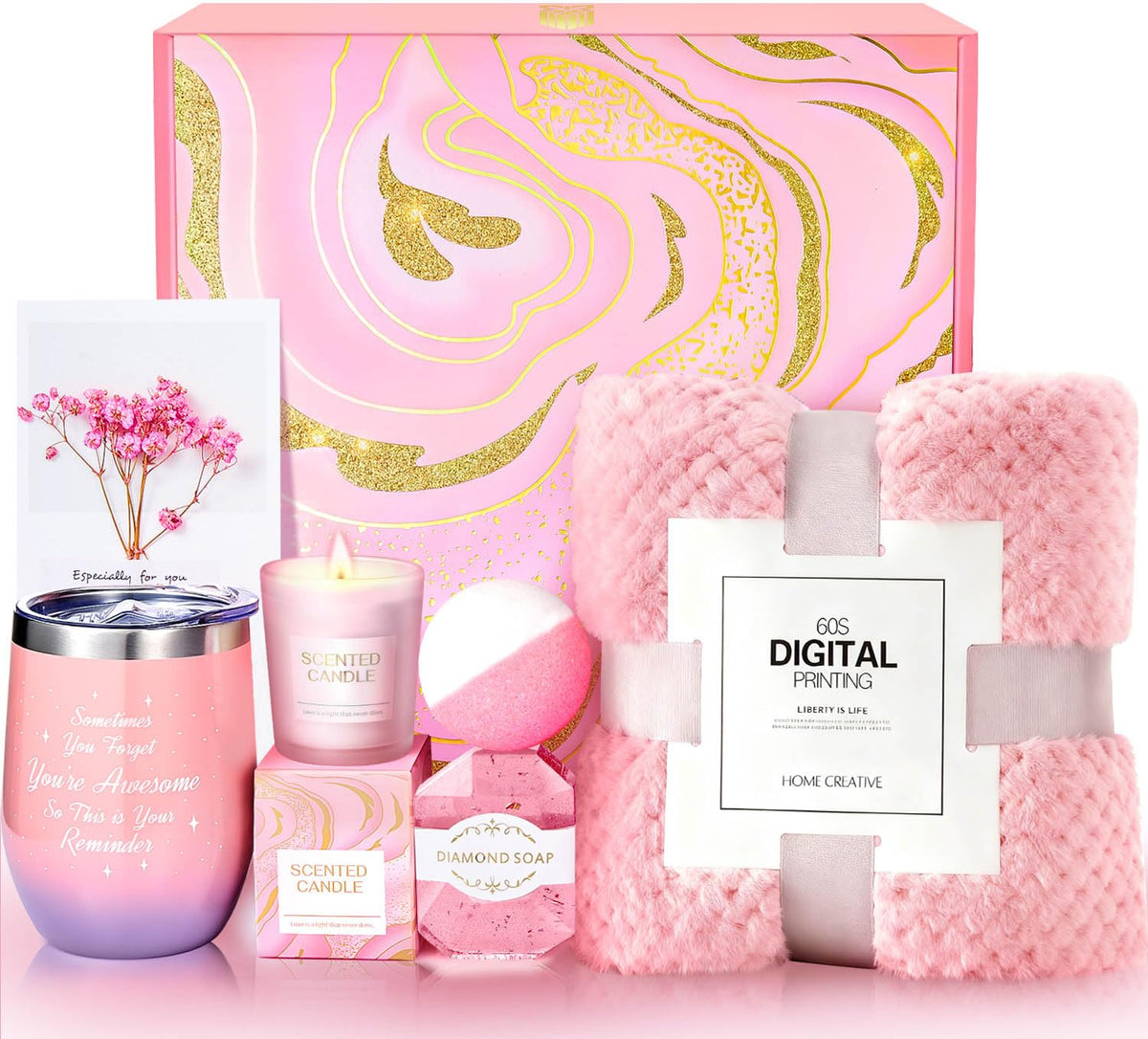 Self Care Gift Set With Blanket M18681