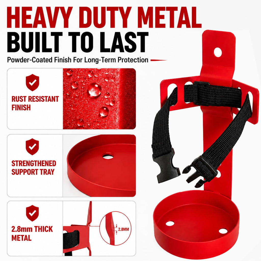 Fire Extinguisher Wall Mount Bracket 2.5 lb 1 Pack X5870
