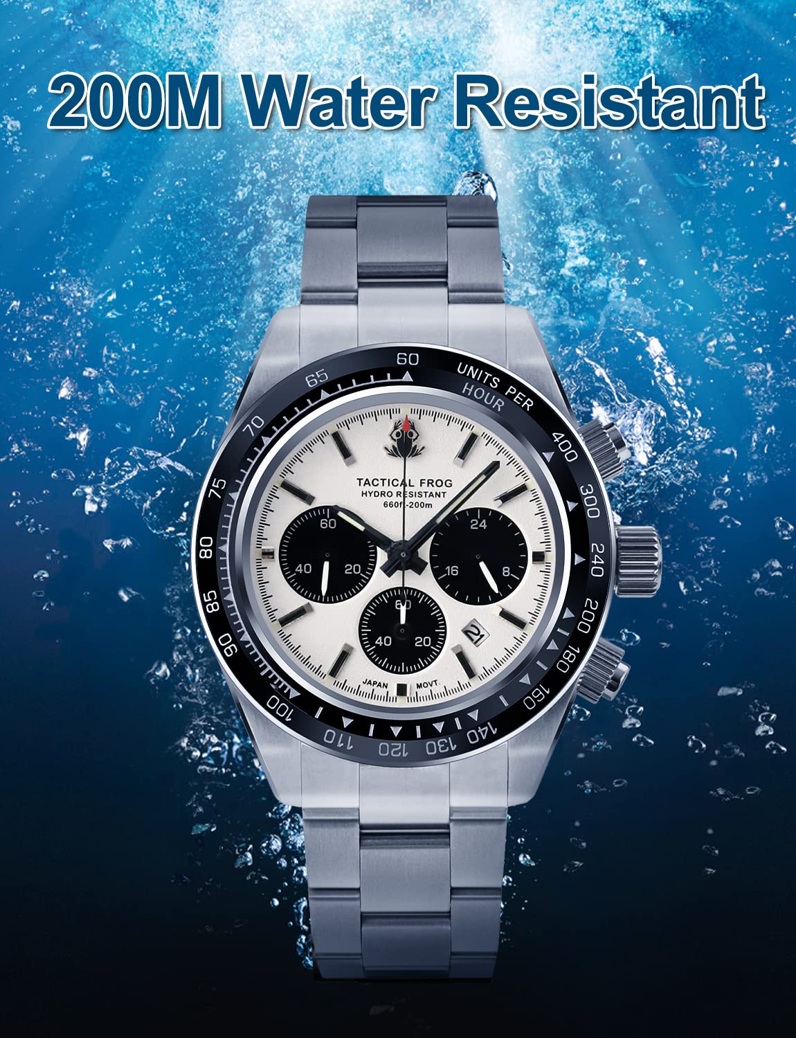 41mm Panda Chronograph Solar Quartz Watch N73280