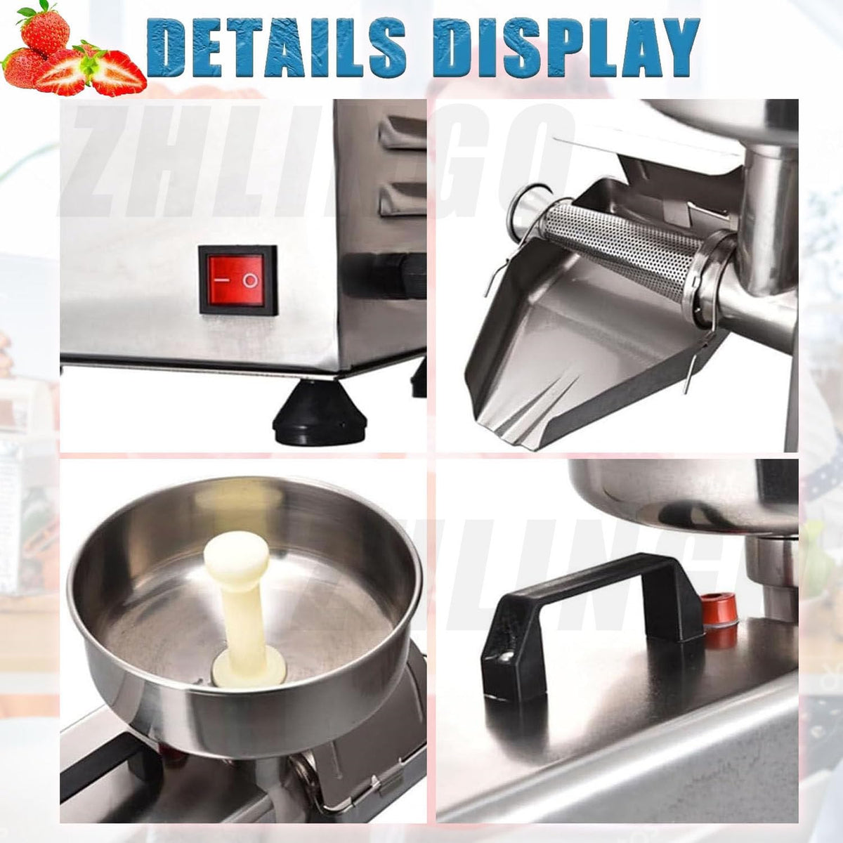 Commercial Electric Stainless Steel Tomato Strainer 150kg/h X3917
