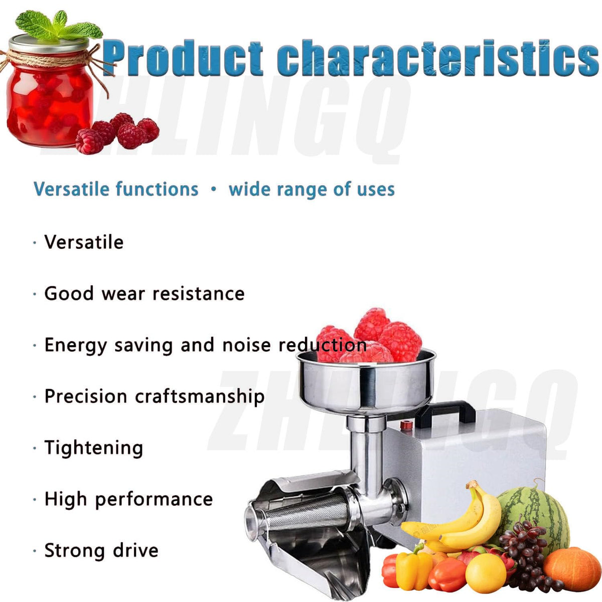 Commercial Electric Stainless Steel Tomato Strainer 150kg/h X3917