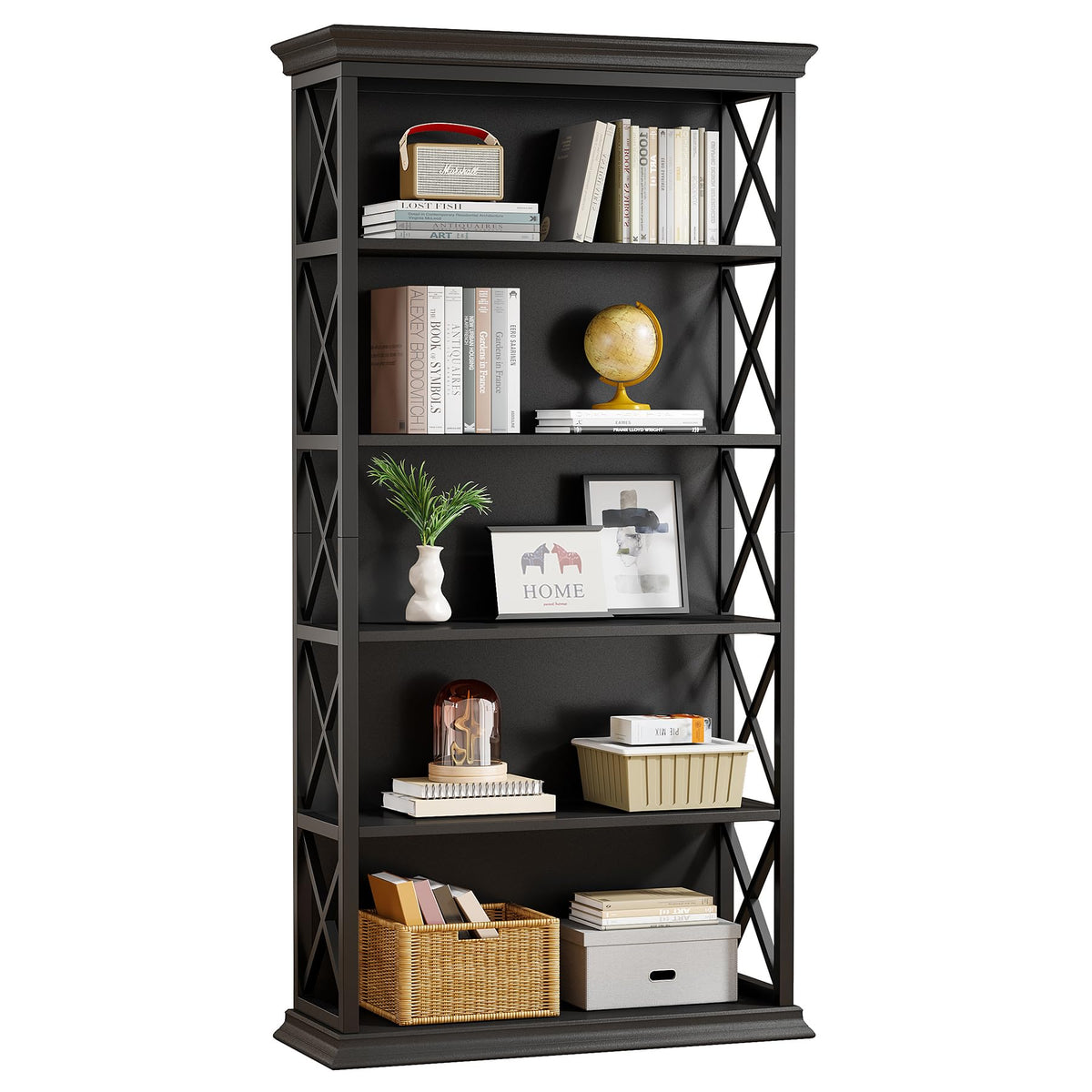 71 Inches 6-Tier Bookcase J6816