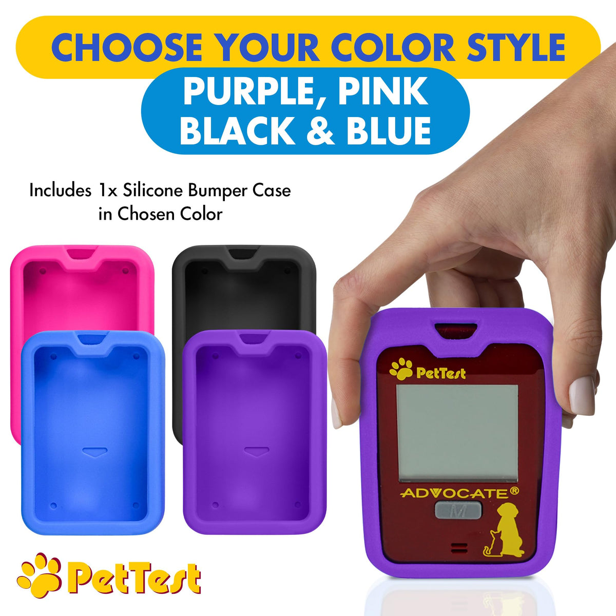 Pet Glucose Monitor Kit and Pink Bumper Case R8557