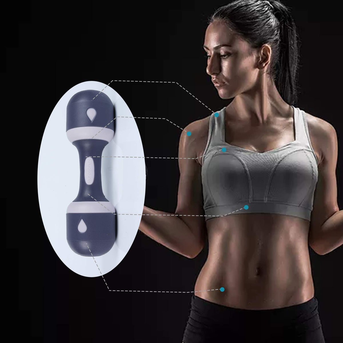 Adjustable Neoprene Dumbbells L461