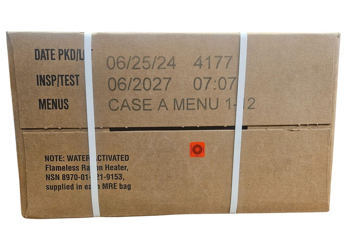 Case of 12 MREs Ready to Eat Meal 12 Packs M968097