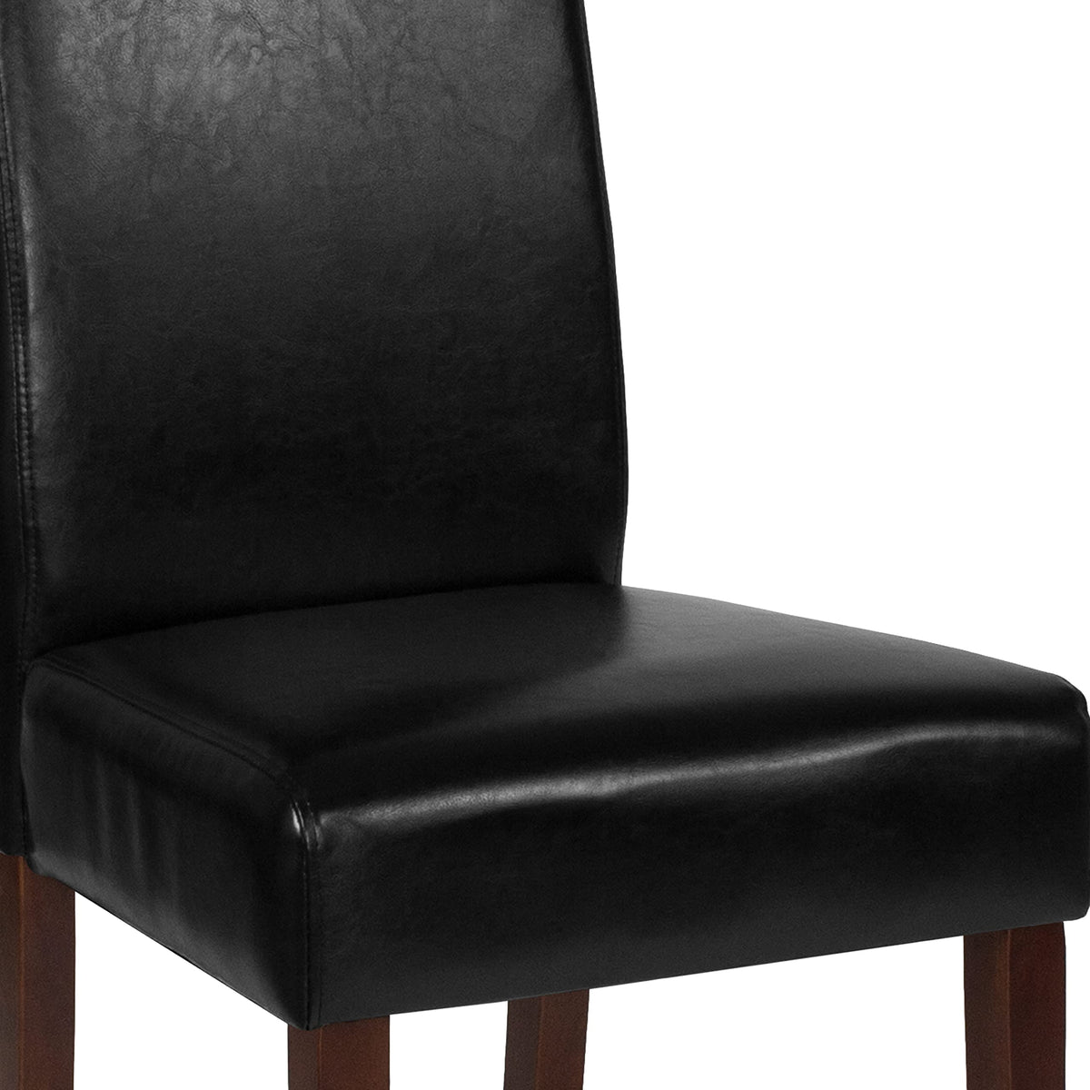 Black Faux Leather Parsons Chair 4-Pack Z84936