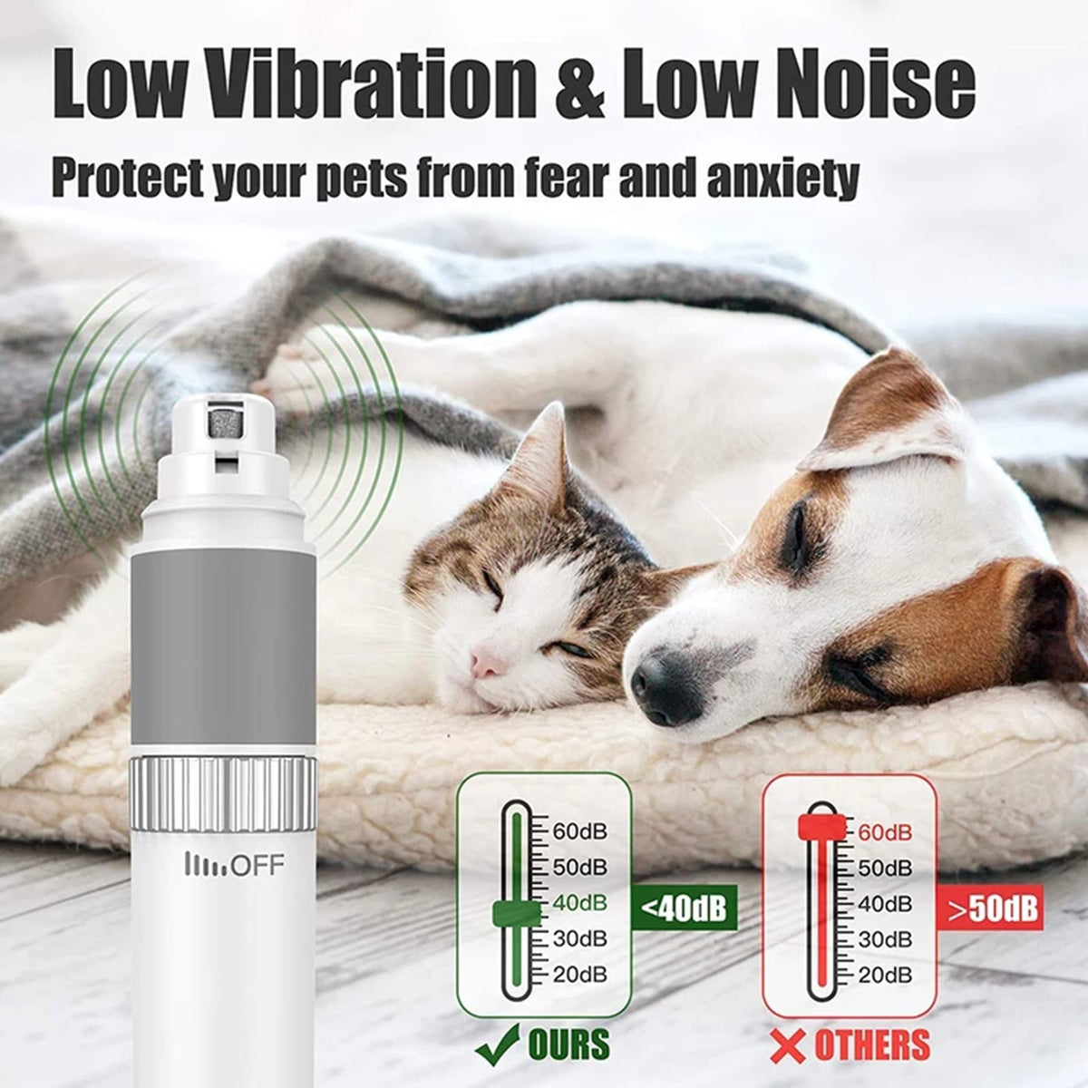 Electric Pet Nail Grinder with LED Light P2691