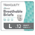 Heavy Adult Diapers with Tabs, Large, 12 Ct B674097