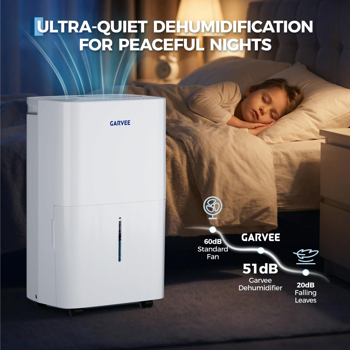 50 Pints Dehumidifier with Auto Defrost, 24H Timer, Auto Shut off X58959