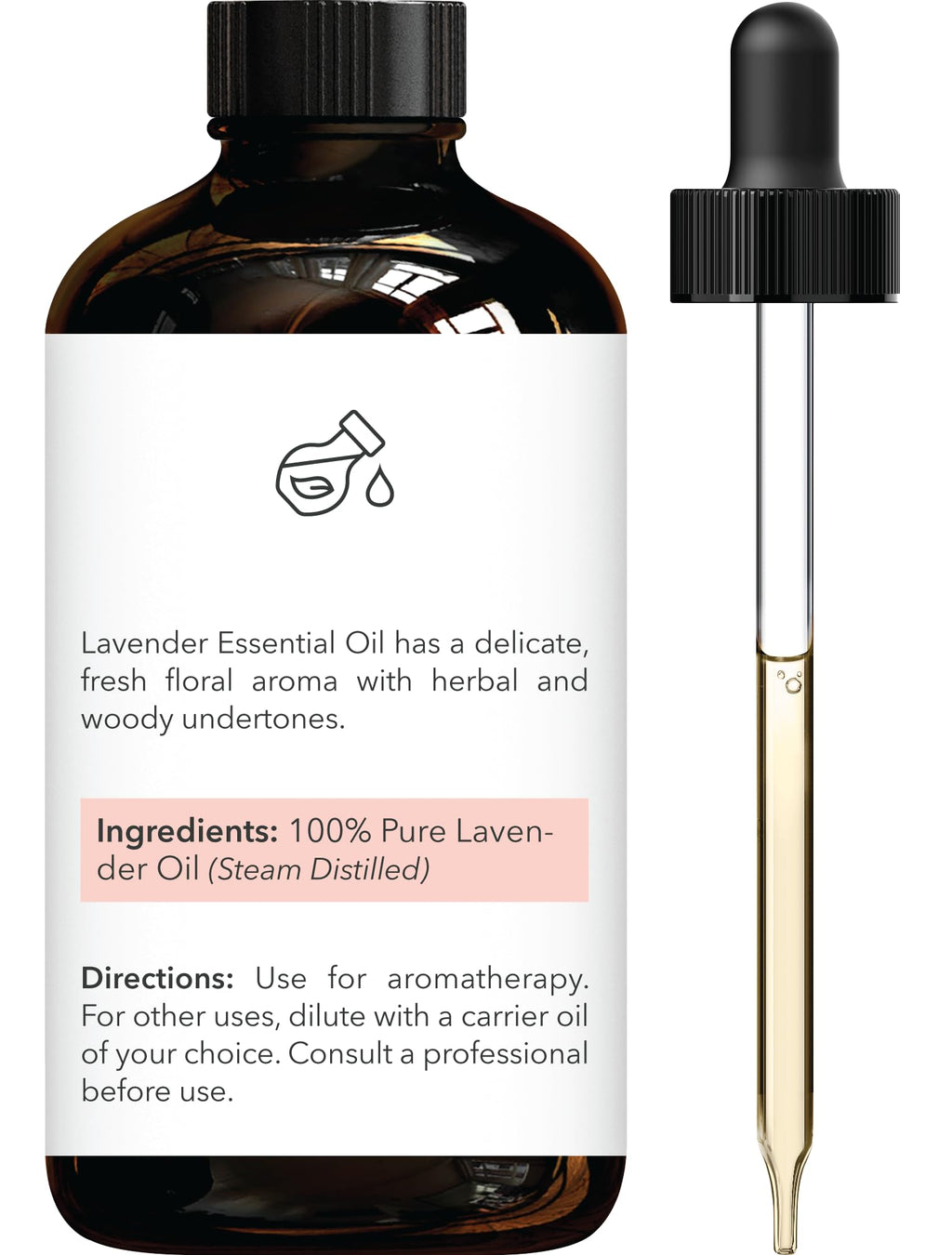 Lavender & Tea Tree Essential Oils 4 Fl Oz Pack of 2 K601