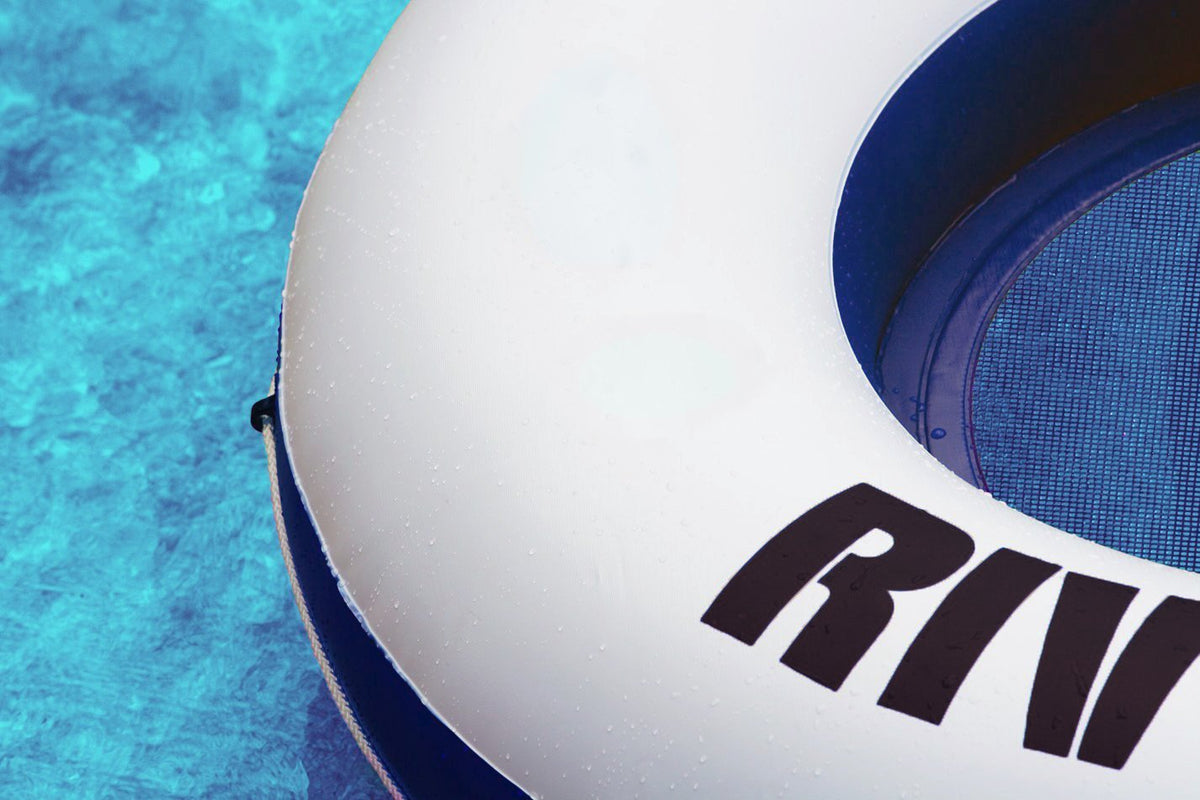 Blue 5-Person Floating Pool with River Run D2717