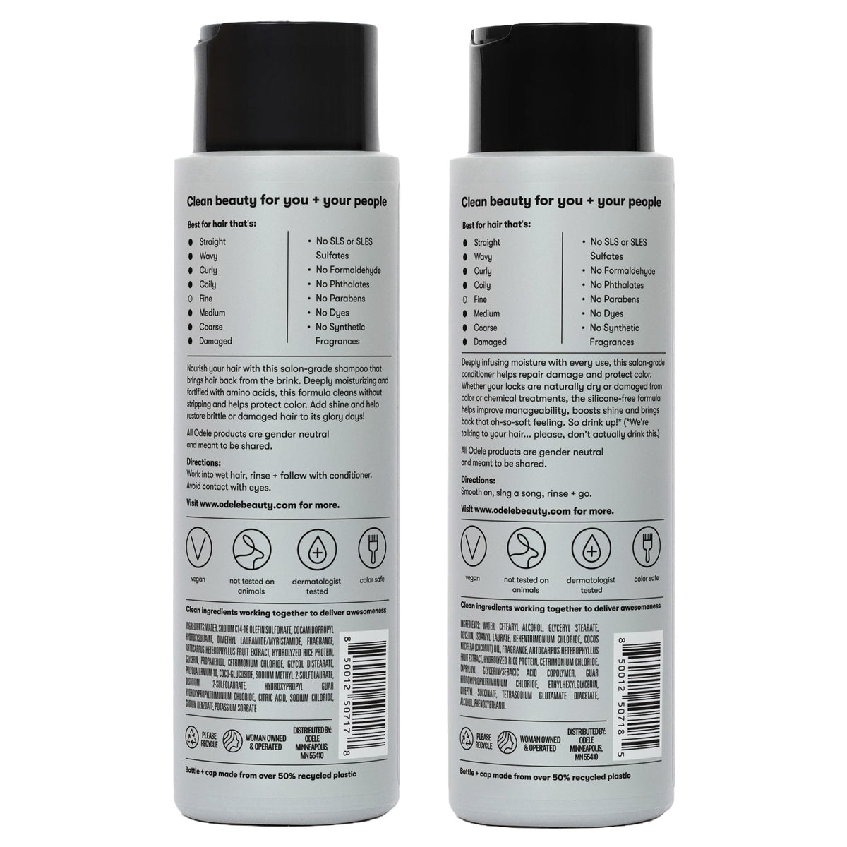 Sulfate-Free Shampoo & Conditioner Set, 13 fl oz Each M4458