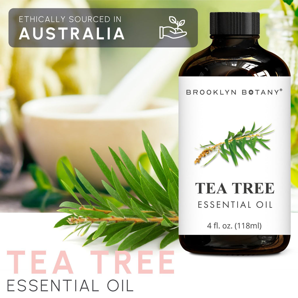 Lavender & Tea Tree Essential Oils 4 Fl Oz Pack of 2 K601