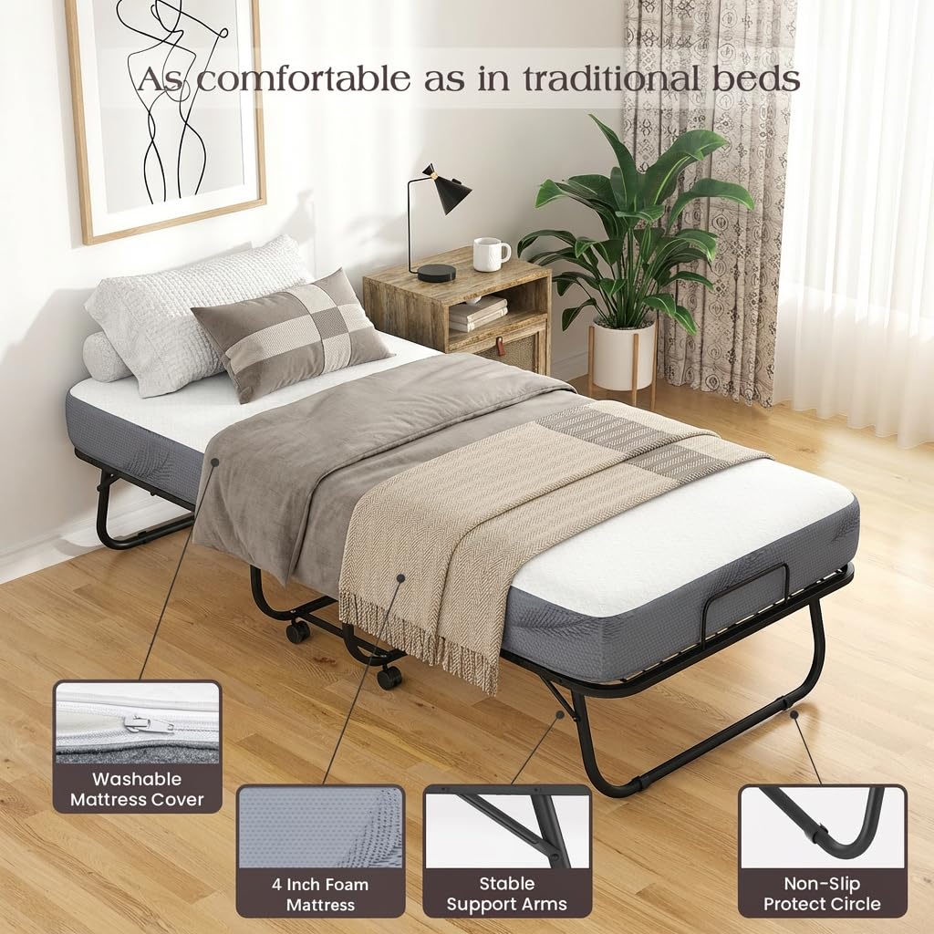 Folding Bed with Mattress K955