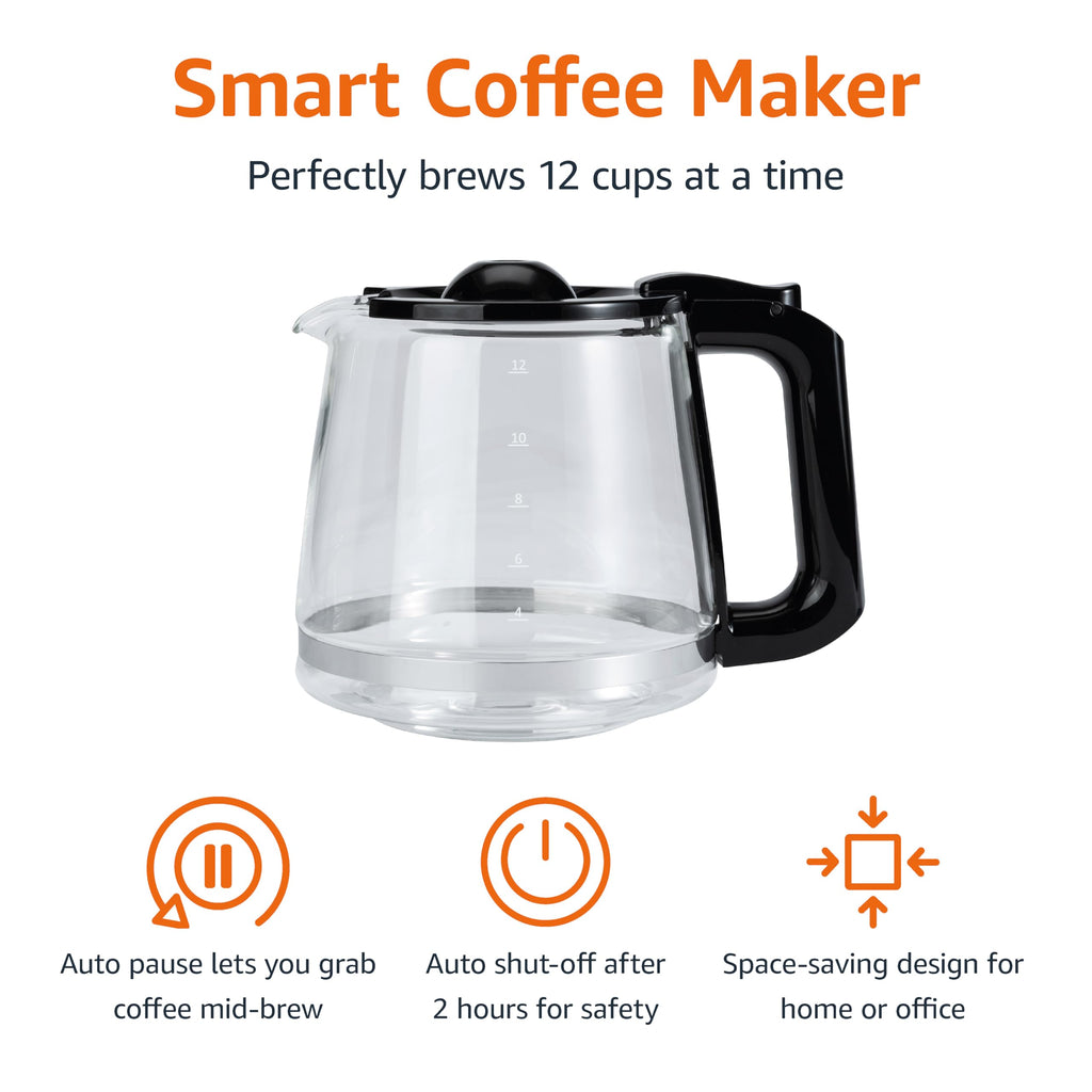 12 Cup Drip Coffee Maker with Glass Carafe S5991