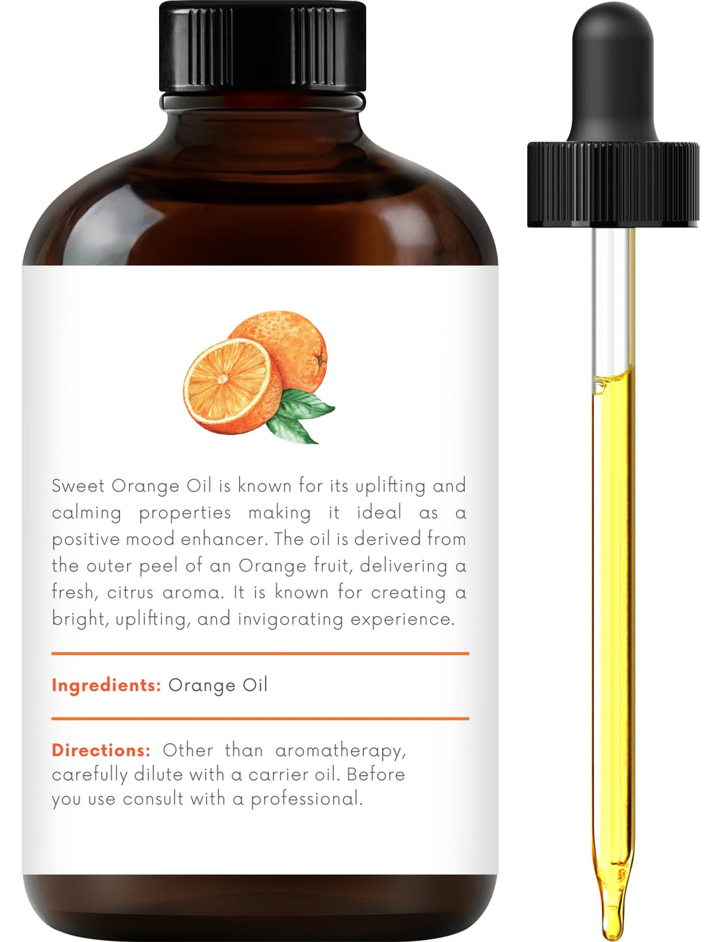 100% Pure & Natural Orange, Lavender, Peppermint Essential Oil Blend 4 Fl. Oz Z712
