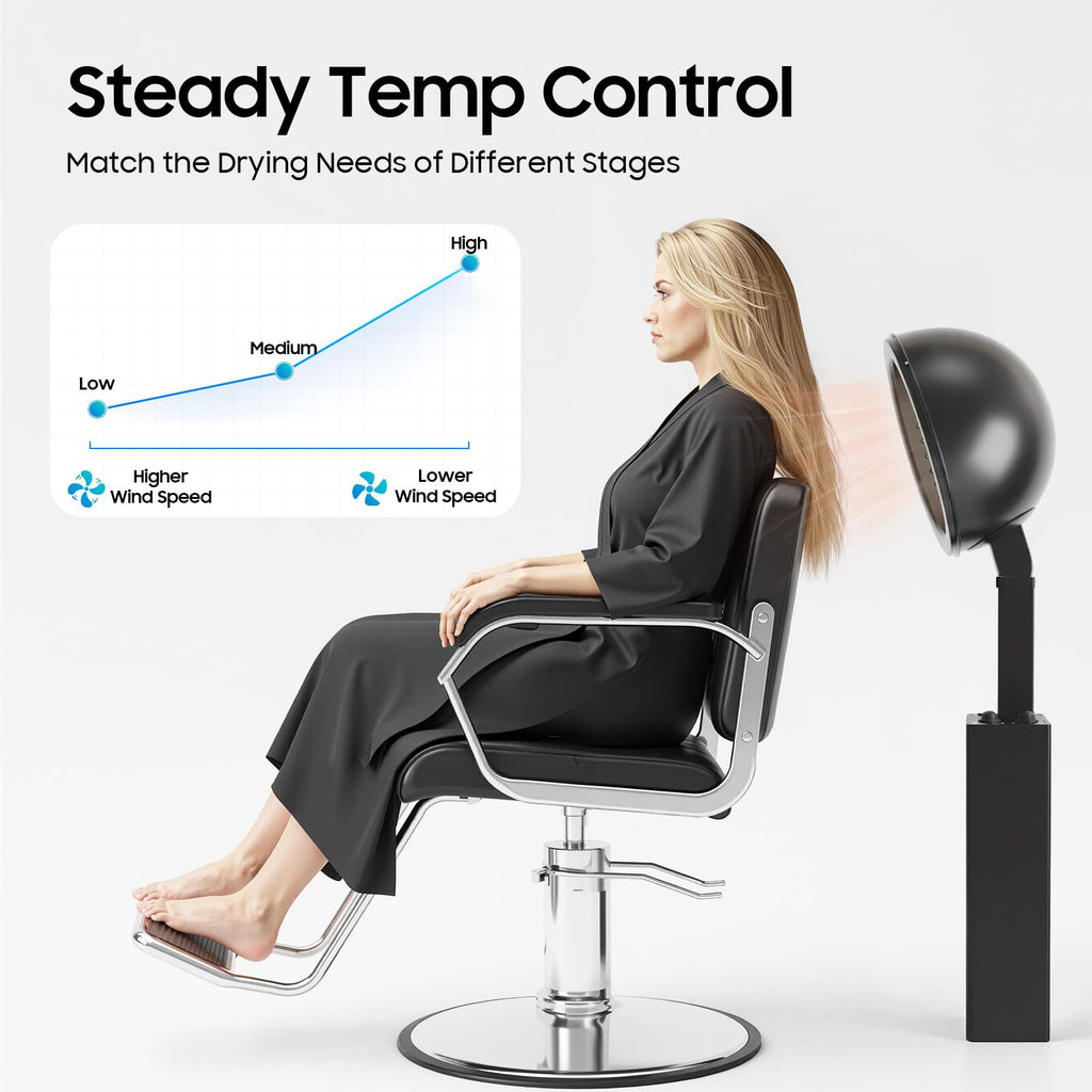 1200W Hooded Hair Dryer with Stand B583054