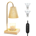 Dimmable Candle Warmer Lamp with Timer Wood Base P880953