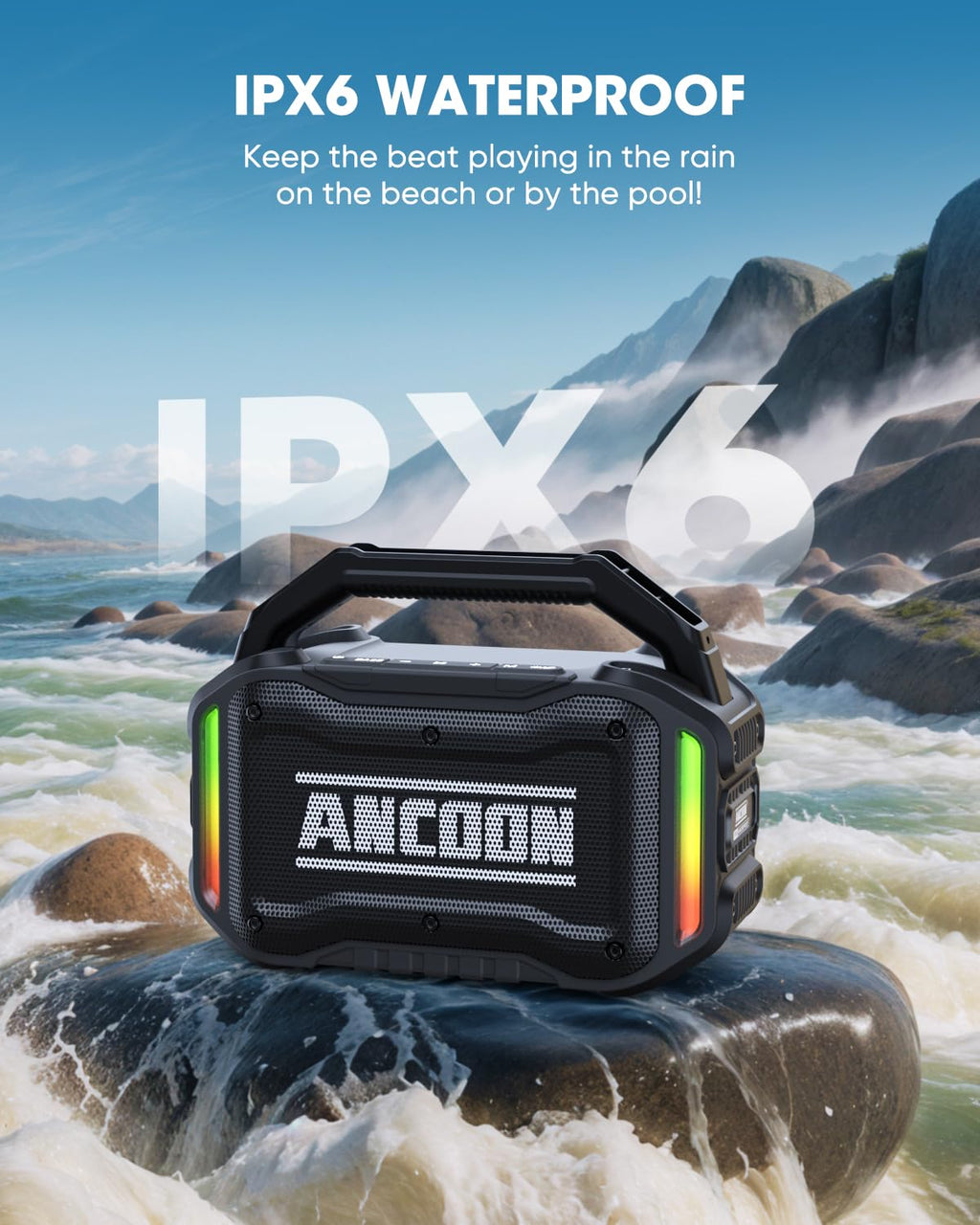 80W Bluetooth Wireless Speaker with Bass N23437