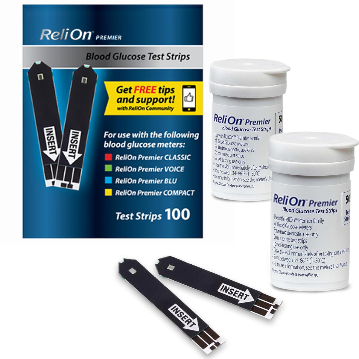 Blood Glucose Test Strips 100 Count R816