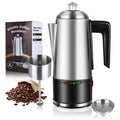 800W Stainless Steel Electric Coffee Percolator 12 Cups P17133