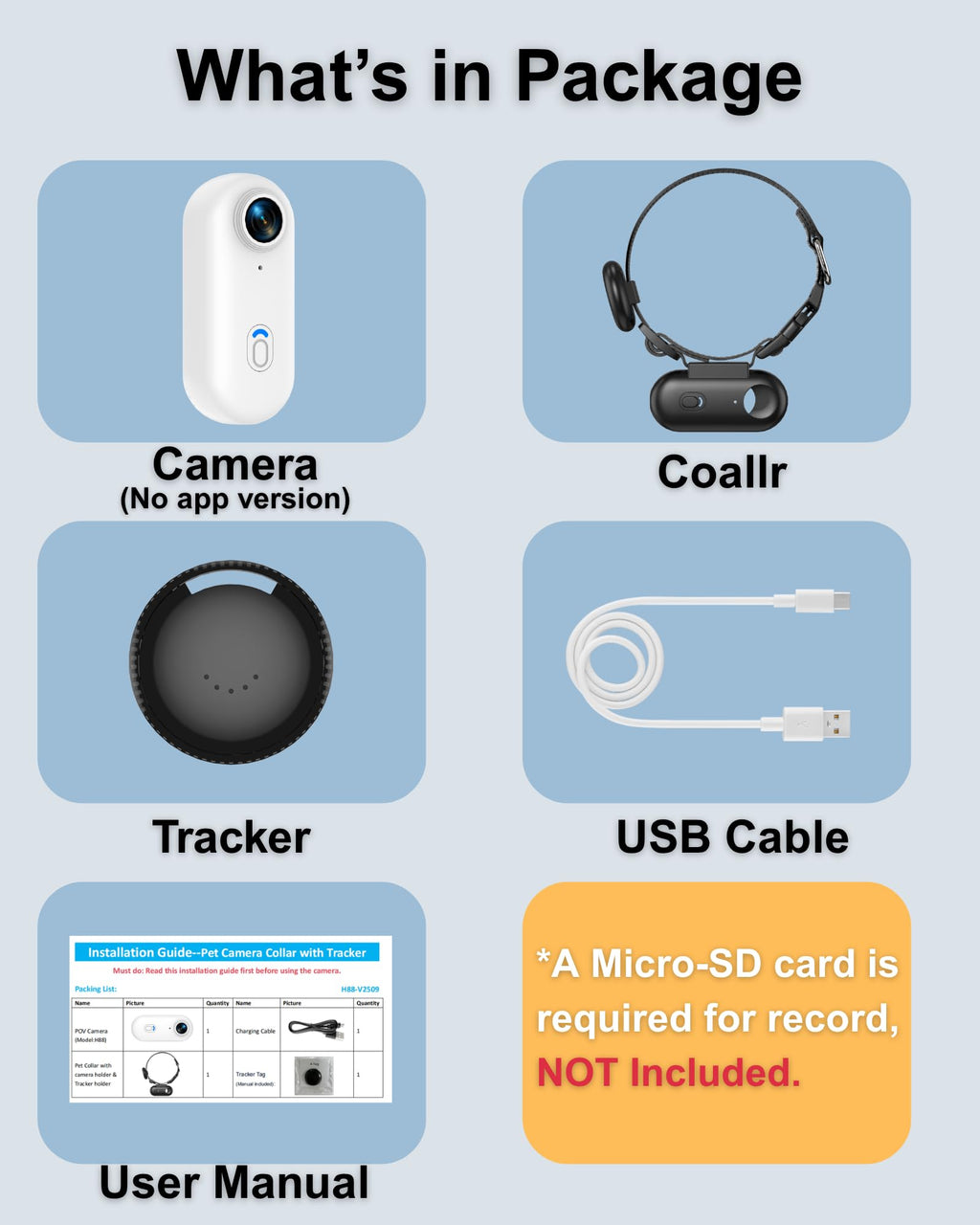 Cat Camera Collar with Location Tracker S4413