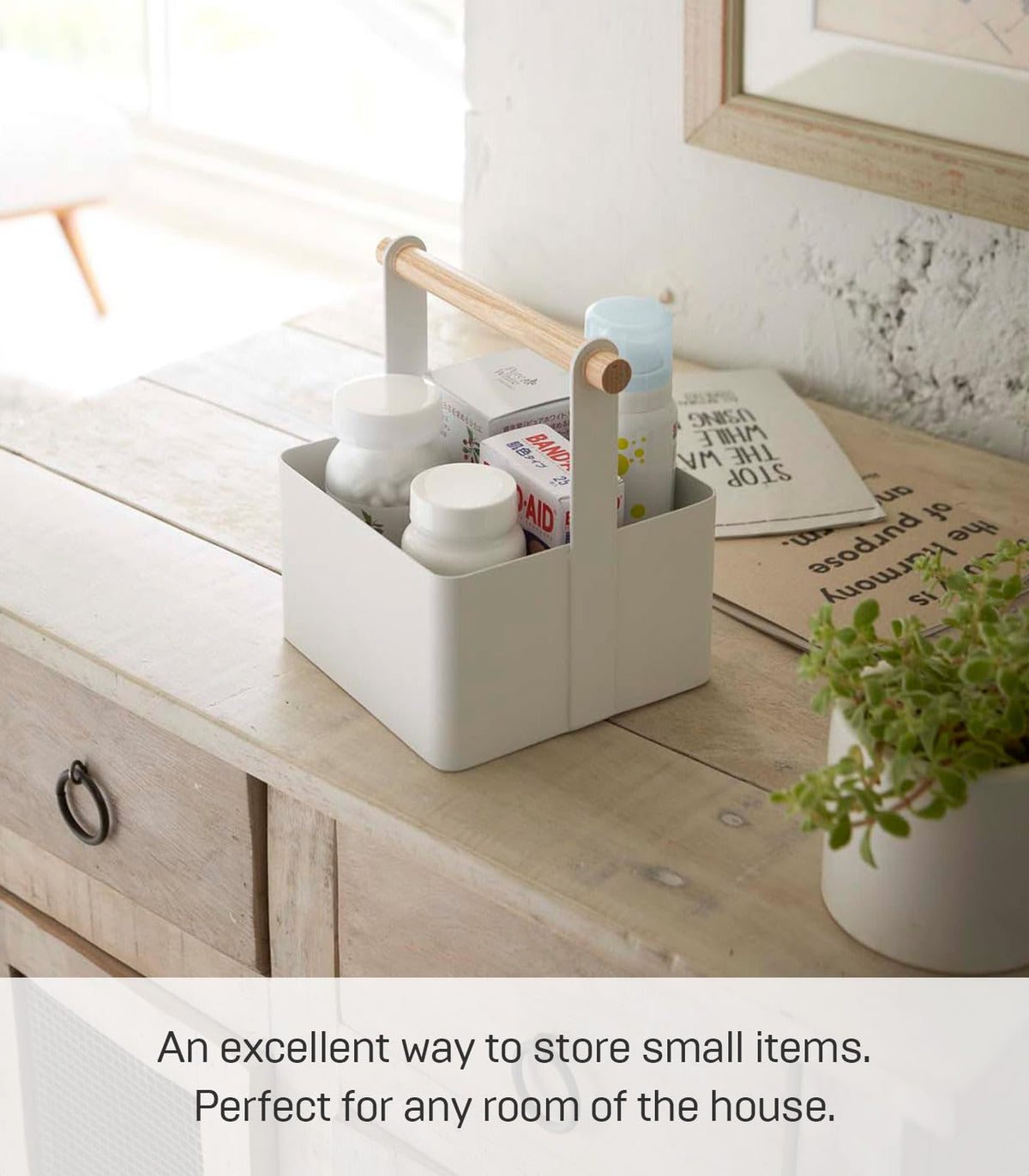 Small Steel Wood Storage Basket L1935