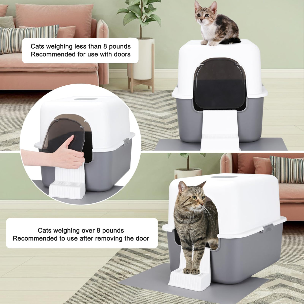 Enclosed Cat Litter Box O4580