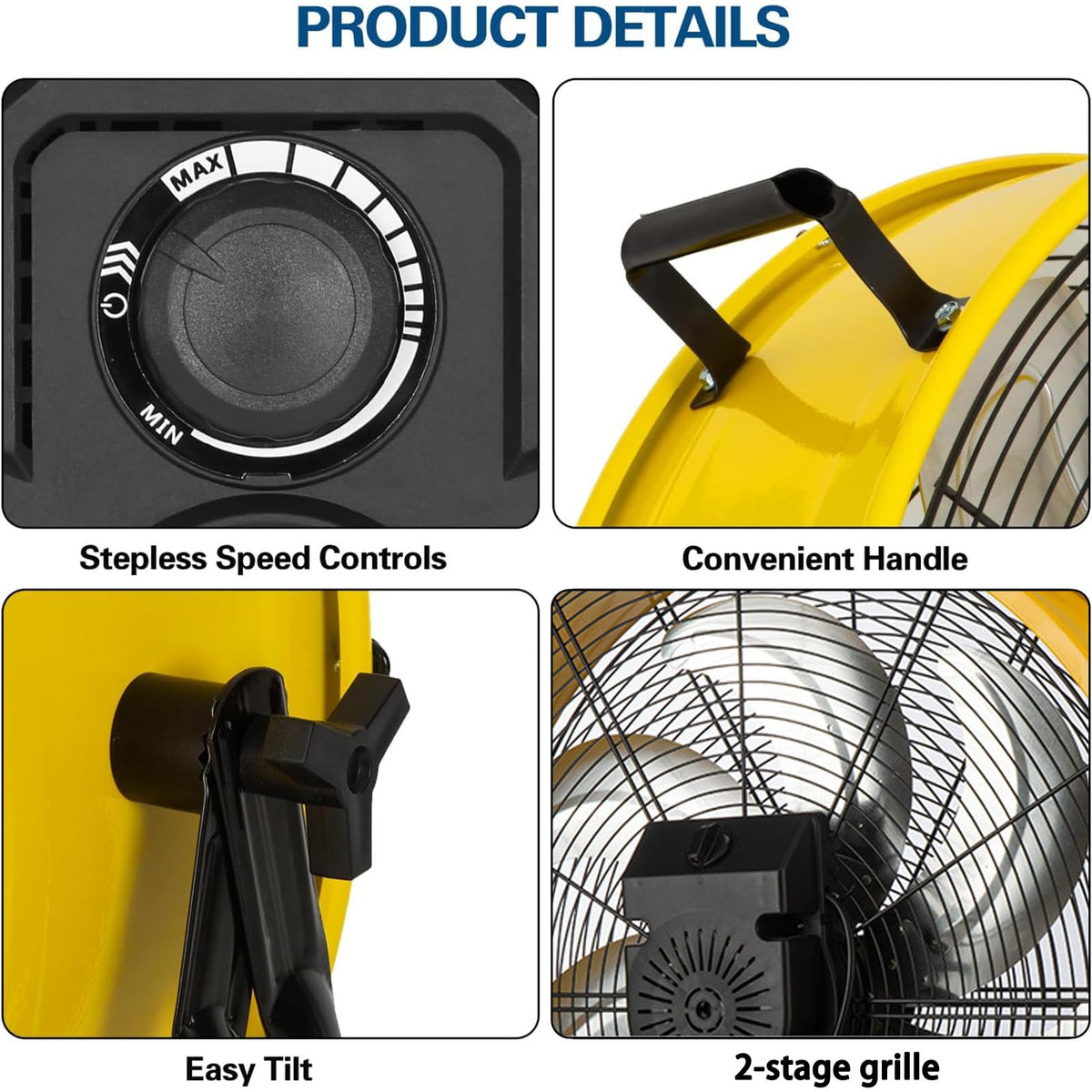 20 Inch 3 Speed Heavy Duty Metal Drum Fan N730