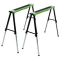 2 Pack Heavy Duty Steel Folding Sawhorse with Carry Handle T526927