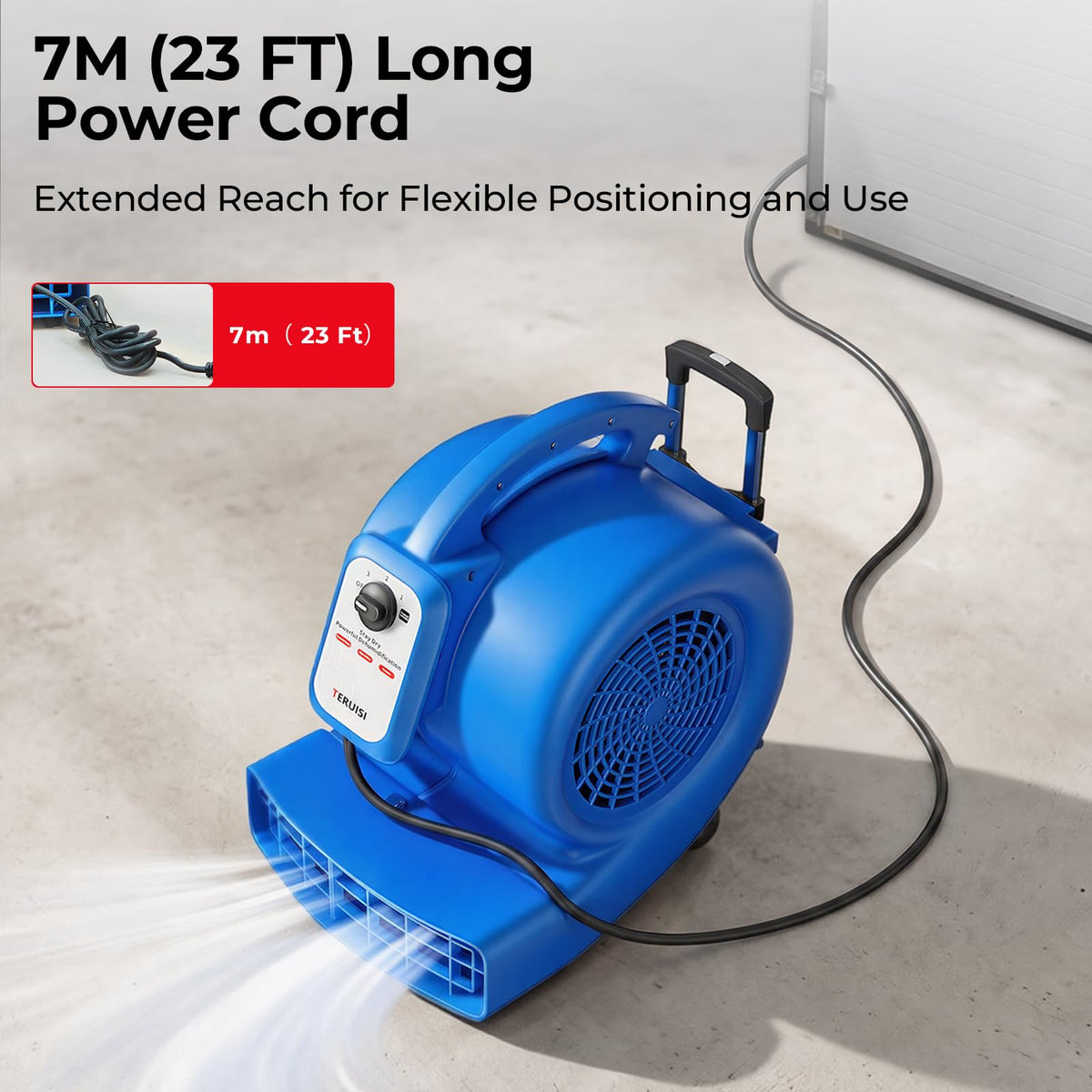 1/2 HP 1800 CFM 3 Speed Air Mover Blower Fan I242241