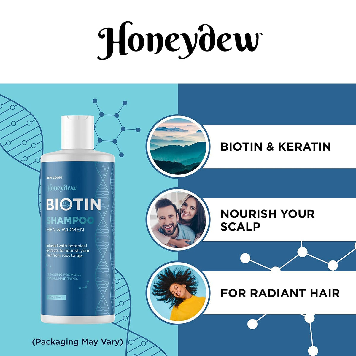 Biotin Shampoo and Conditioner Set Sulfate Paraben Silicone Free J9627