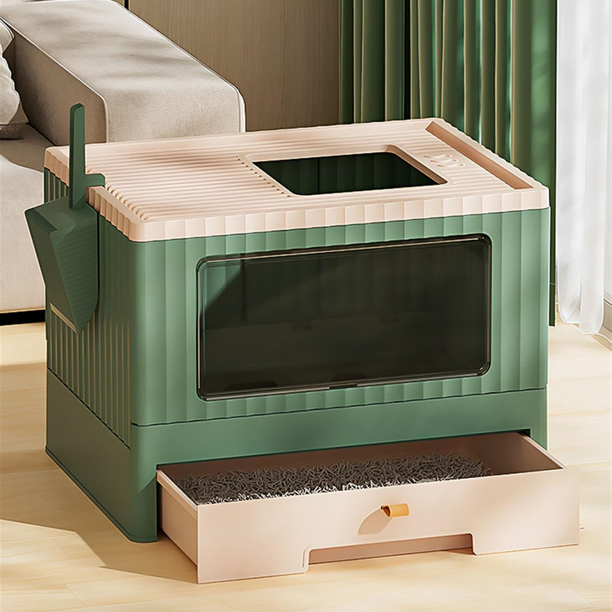 Foldable Cat Litter Box with Lid T82703