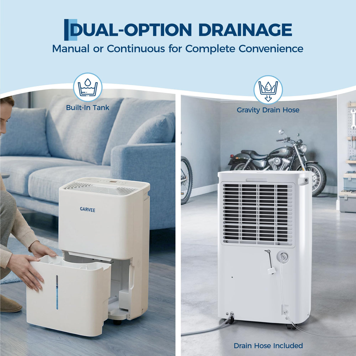 50 Pints Dehumidifier with Auto Defrost, 24H Timer, Auto Shut off X58959