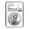 2017 $1 American Silver Eagle Coin MS70 S491