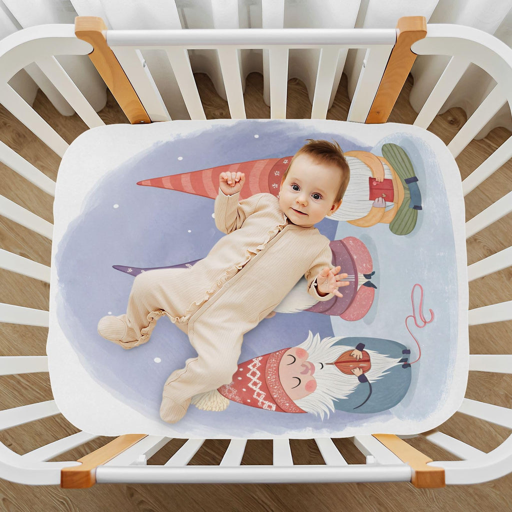 Watercolor Crib Sheet 52" x 28" L1623