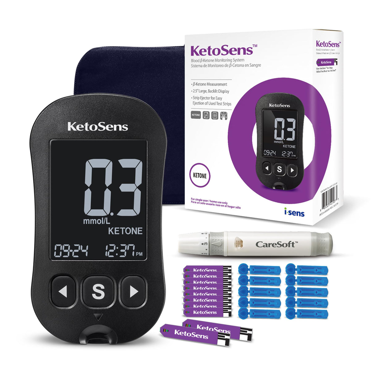 Blood Ketone Monitoring Starter Kit with 10 Test Strips P723