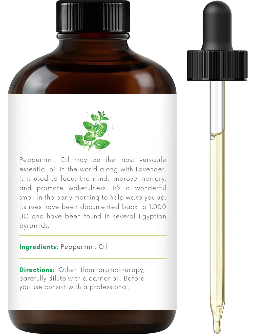 100% Pure & Natural Orange, Lavender, Peppermint Essential Oil Blend 4 Fl. Oz Z712