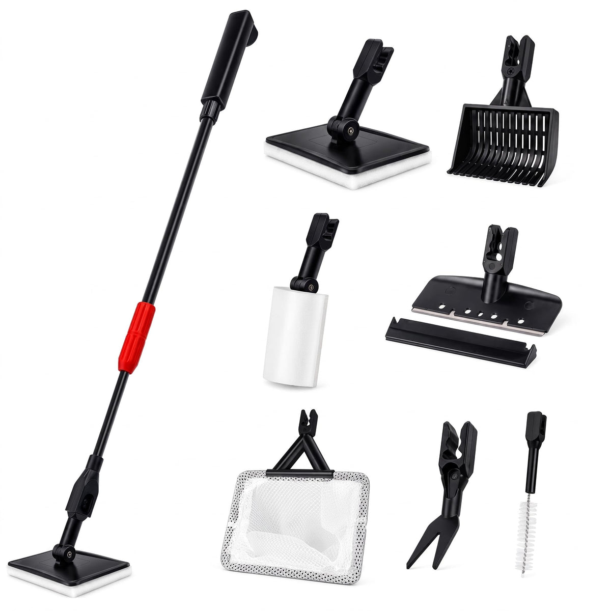 7 in 1 Aquarium Cleaning Kit with Adjustable Long Handle S16586
