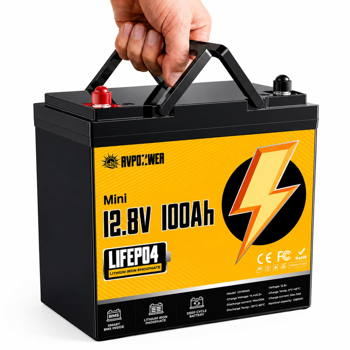 12V 100Ah LiFePO4 Battery Group 24 C678