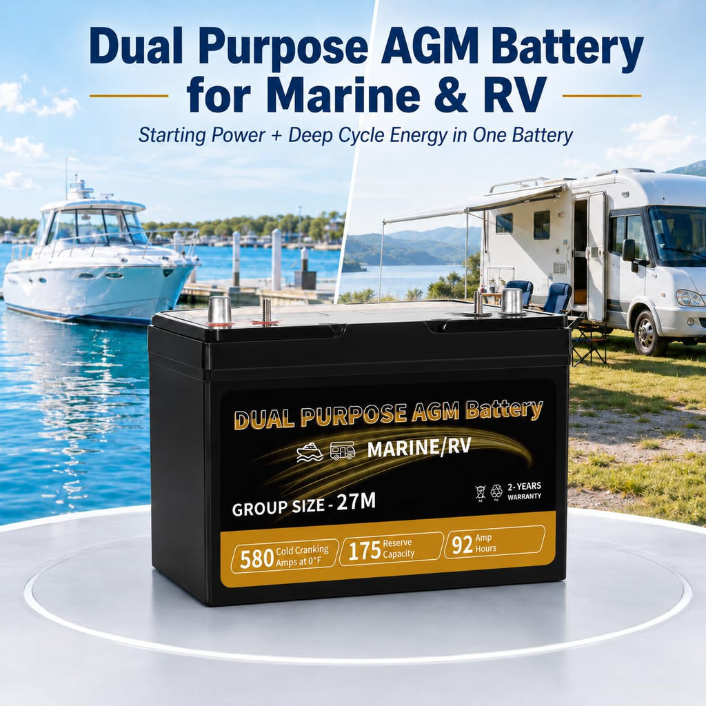 12V 92AH AGM Battery D60795