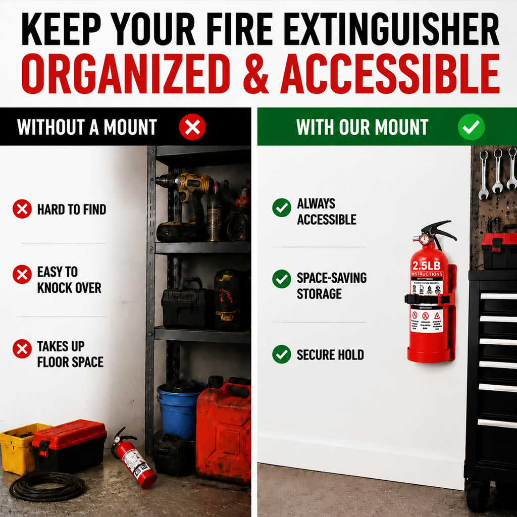 Fire Extinguisher Wall Mount Bracket 2.5 lb 1 Pack X5870