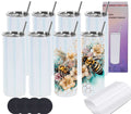 20 Oz 8 Pack Stainless Steel Glitter Sublimation Tumblers Y7965
