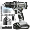 Cordless Drill with 25Nm max, Drill Bits Kit, Gray M118373