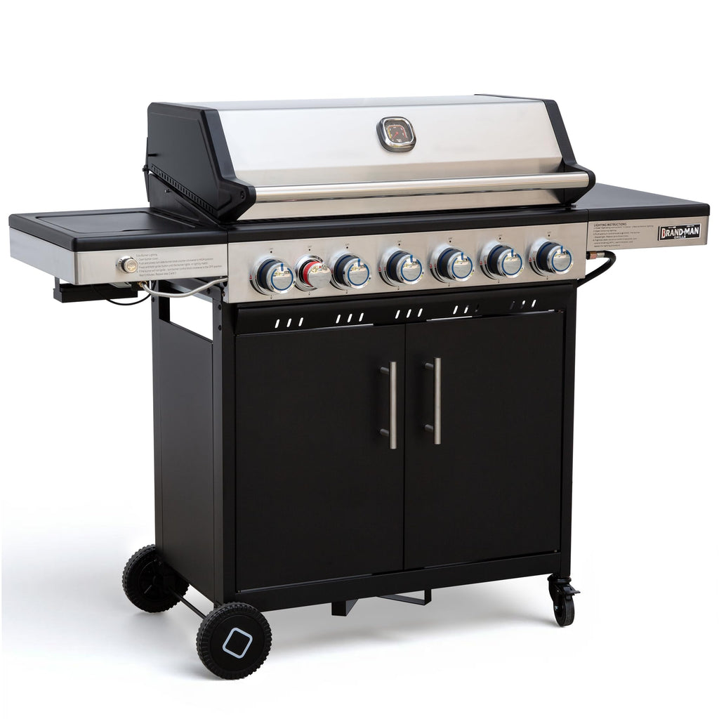 6-Burner Propane Gas Grill with Infrared Sear Side Burner U306