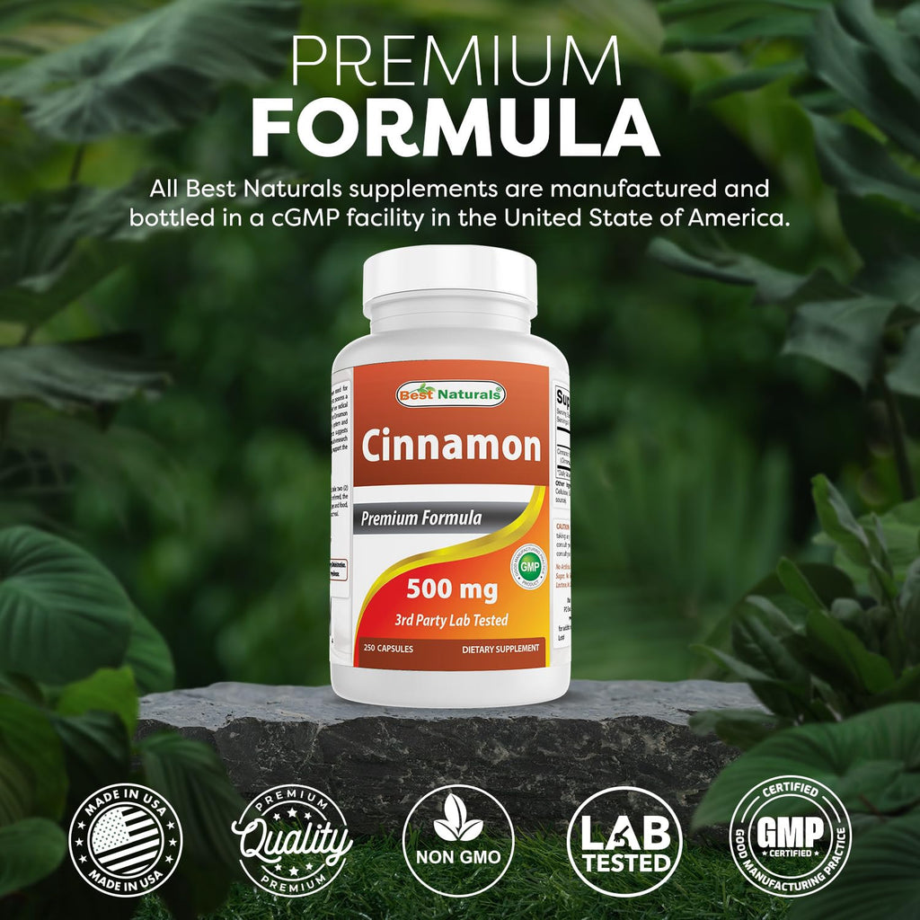 Cinnamon 500 mg 250 Capsules Pack of 2 D7559