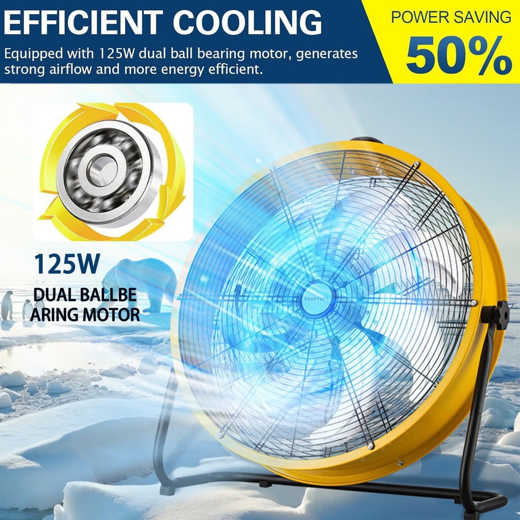 20 Inch 3 Speed Heavy Duty Metal Drum Fan N730