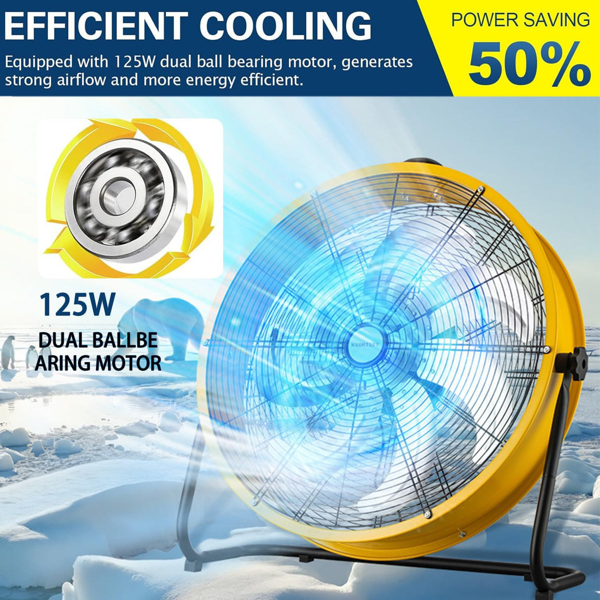 20 Inch 3 Speed Heavy Duty Metal Drum Fan N730